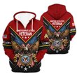Premium Custom US Veteran Zip Up Hoodie VPVC609627, Gifts For US Veteran, Gifts For Veterans Day.