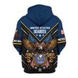 Premium Custom US Seabees Zip Up Hoodie VPVC609629, Gifts For Seabees Veteran, Gifts For Veterans Day.