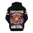 Premium Custom USMC Zip Up Hoodie VPVC609633, Gifts For Marine Veteran, Gifts For Veterans Day.