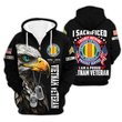 Premium Custom Vietnam Veteran Zip Up Hoodie VPVC609636, Gifts For Vietnam Veteran, Gifts For Veterans Day.