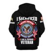 Premium Custom US Veteran Zip Up Hoodie VPVC609637, Gifts For US Veteran, Gifts For Veterans Day.