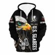 Premium Custom US Seabees Zip Up Hoodie VPVC609639, Gifts For Seabees Veteran, Gifts For Veterans Day.
