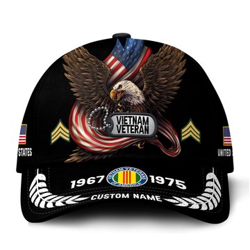 Premium Custom Vietnam Veteran Hat VPVC021356, Cap For Vietnam Veterans, Gifts For Veterans Day, Father's Day.