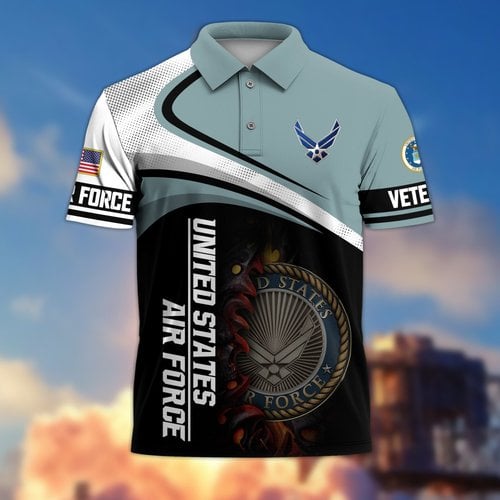 Premium US Veterans Polo Shirt CPHN220411, Gifts For US Veterans, Gifts On Father's Day, Veterans Day.
