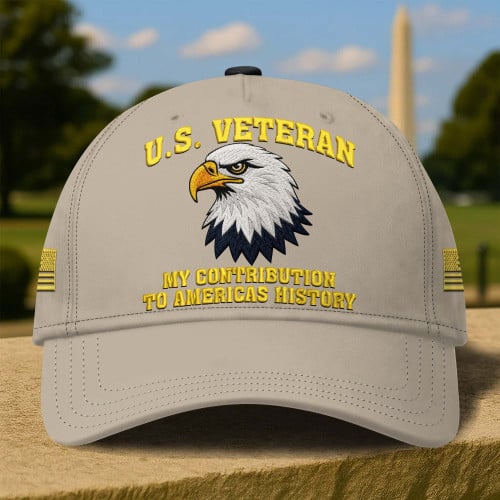 Premium US Veteran Embroidered Cap DPVC040710