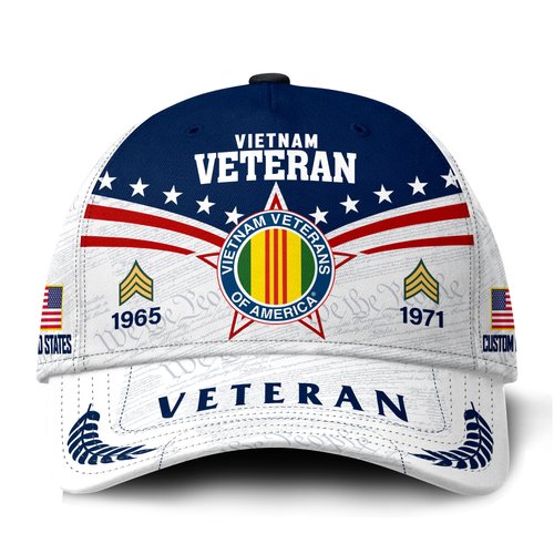 Premium Custom Vietnam Veteran Hat VPVC021456, Cap For Vietnam Veterans, Gifts For Veterans Day, Father's Day.