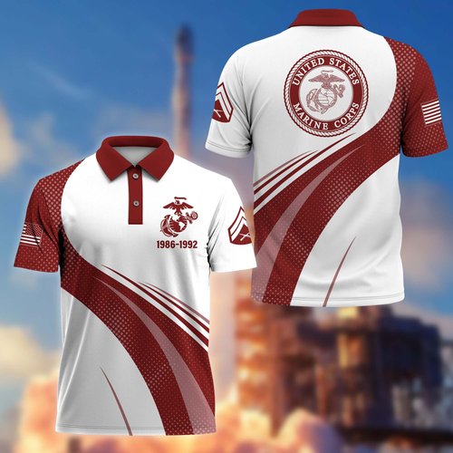 Premium Custom USMC Polo Shirt DPVC110810