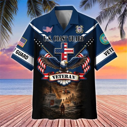 Premium US Veterans Hawaiian Shirt BTTN140722, Gifts For US Veterans, Gifts For Father's Day, Veterans Day.
