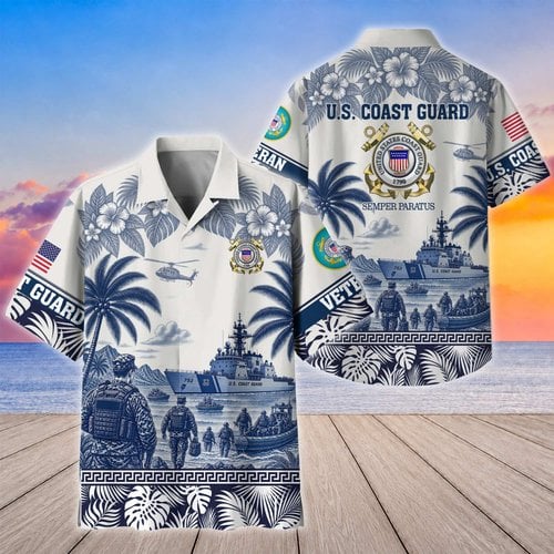 Premium US Veterans Hawaiian Shirt BTTN130821, Gifts For US Veterans, Gifts For Father's Day, Veterans Day.