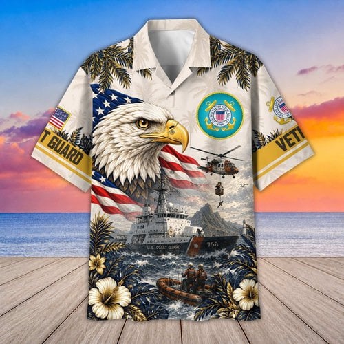 Premium US Veterans Hawaiian Shirt CPHN100812, Gifts For US Veterans, Gifts For Father's Day, Veterans Day.