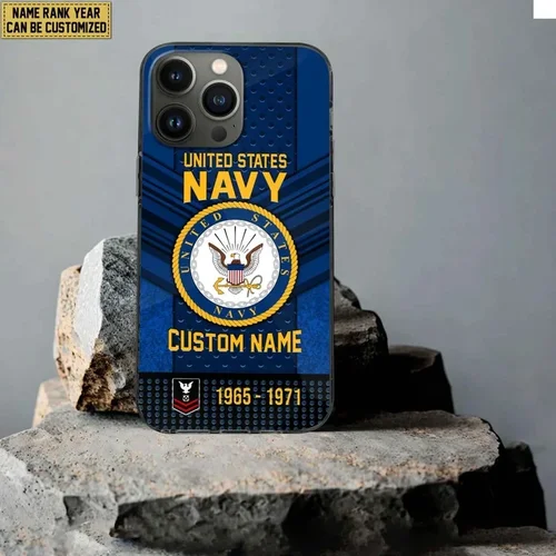 Premium Custom US Navy Veteran Phone Case CPVC280810, Gifts For Veterans Day, Father's Day, Gifts For Navy Veteran, Magsafe Support