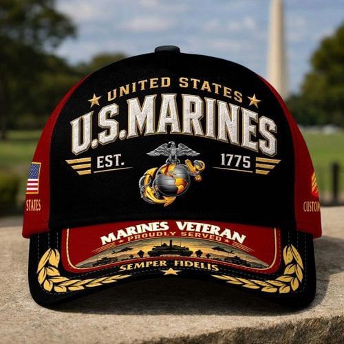 Premium Custom US Veterans Baseball Hats CPHN160911, Gifts for US Veterans, Gifts for Father's Day, Veterans Day.
