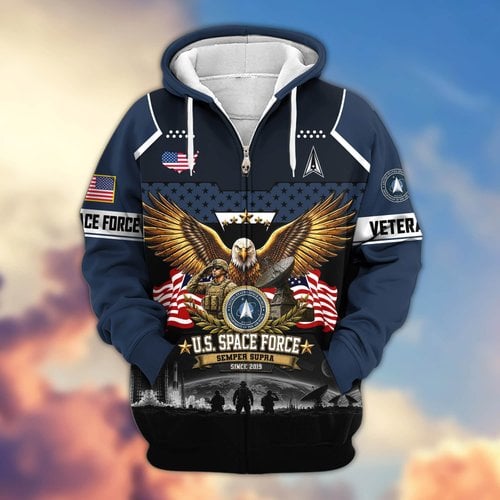 Premium US Veteran Zip Up Hoodie BTTN250922, Gifts For US Veterans, Gifts For Veterans Day.
