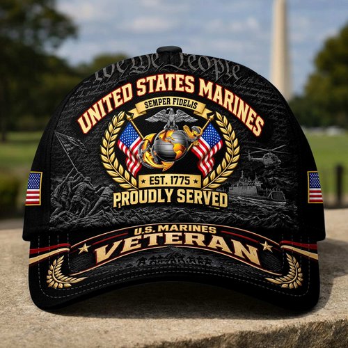 Premium US Veterans Baseball Hats CPHN021012, Gifts For US Veterans, Gifts For Veterans Day, Father's Day.