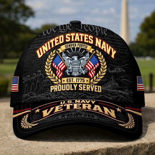 Premium US Veterans Baseball Hats CPHN021012, Gifts For US Veterans, Gifts For Veterans Day, Father's Day.