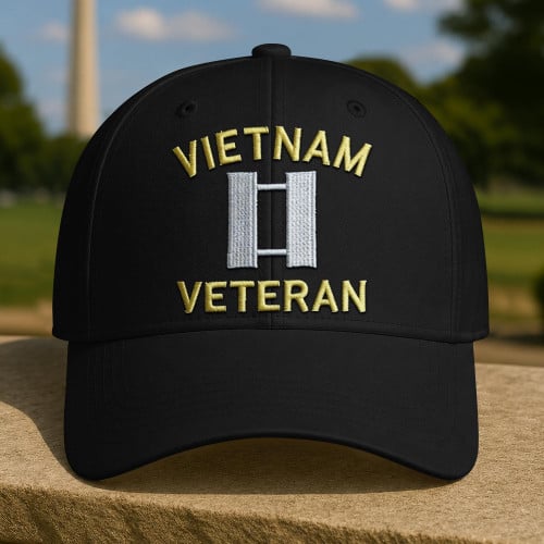 Premium Custom Vietnam Veteran Embroidered Cap DPVC071010