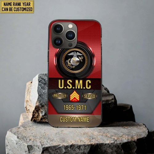 Premium Custom US Veteran Phone Case DPVC201010, Gifts For US Veterans, Gifts For Veterans Day, Father's Day.