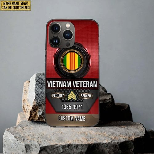 Premium Custom US Veteran Phone Case DPVC201010, Gifts For US Veterans, Gifts For Veterans Day, Father's Day.