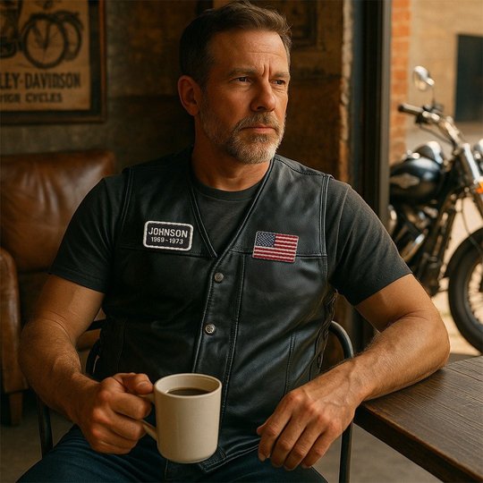 Premium US Army Veterans Custom Leather Motor Vest VPVC702115, Gifts For Army Veteran, Gifts On Father's Day, Veterans Day.