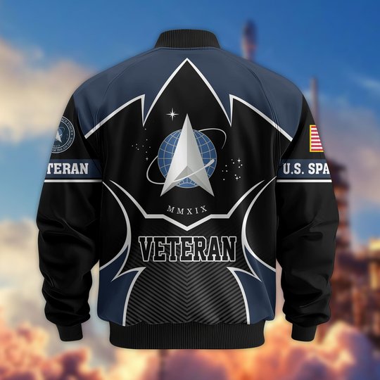 Premium US Veterans Bomber Jacket BPHN270811, Gifts For US Veterans, Gifts On Father's Day, Veterans Day.