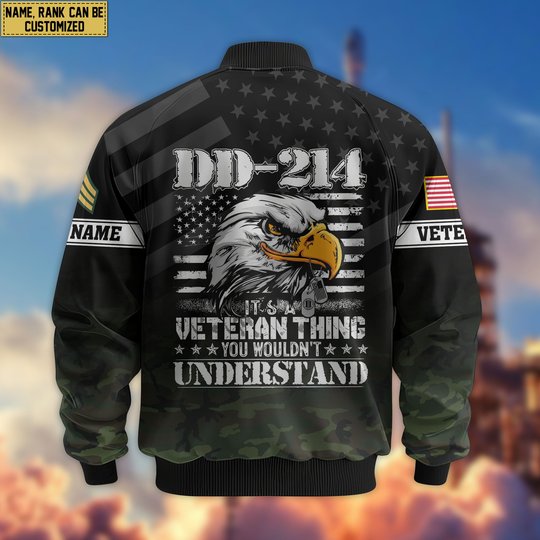 Premium Custom Vietnam Veteran Bomber Jacket VPVC808006, Gifts For Vietnam Veteran, Gifts On Father's Day, Veterans Day.