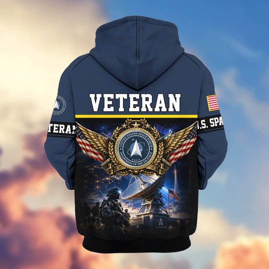 Premium US Veteran Zip Up Hoodie BTTN151021, Gifts For US Veterans, Gifts For Veterans Day.