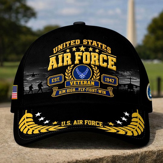 Premium US Veterans Baseball Hats BTTN191021, Gifts For US Veterans, Gifts For Veterans Day, Father's Day.