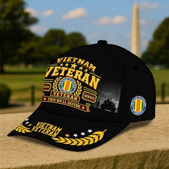 Premium US Veterans Baseball Hats BTTN191021, Gifts For US Veterans, Gifts For Veterans Day, Father's Day.