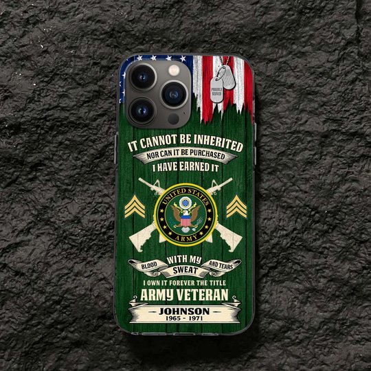 Premium Custom US Army Phone Case VPVC507671, Gifts For Army Veteran, Best Gifts On Father's Day, Veterans Day.