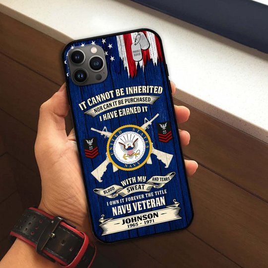 Premium Custom US Navy Phone Case VPVC507672, Gifts For Navy Veteran, Best Gifts On Father's Day, Veterans Day.