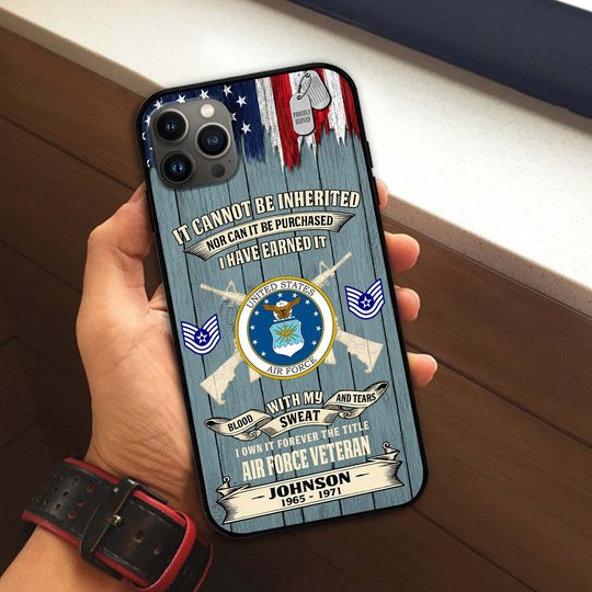 Premium Custom USAF Phone Case VPVC507674, Gifts For Air Force Veteran, Best Gifts On Father's Day, Veterans Day.