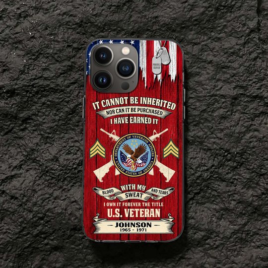 Premium Custom US Veteran Phone Case VPVC507677, Gifts For US Veteran, Best Gifts On Father's Day, Veterans Day.