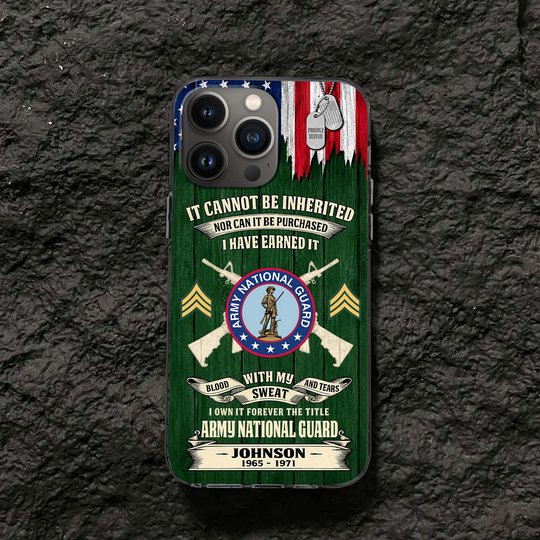Premium Custom Army National Guard Phone Case VPVC507678, Gifts For Army National Guard Veteran, Best Gifts On Father's Day, Veterans Day.