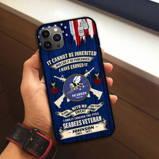 Premium Custom US Seabees Phone Case VPVC507679, Gifts For Seabees Veteran, Best Gifts On Father's Day, Veterans Day.