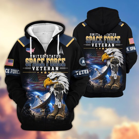 Premium US Veteran Zip Up Hoodie BTTN191022, Gifts For US Veterans, Gifts For Veterans Day.