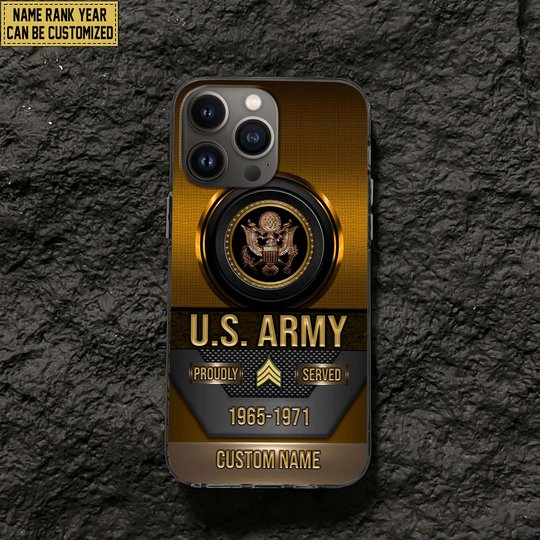 Premium Custom US Veteran Phone Case DPVC201010, Gifts For US Veterans, Gifts For Veterans Day, Father's Day.