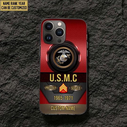 Premium Custom US Veteran Phone Case DPVC201010, Gifts For US Veterans, Gifts For Veterans Day, Father's Day.