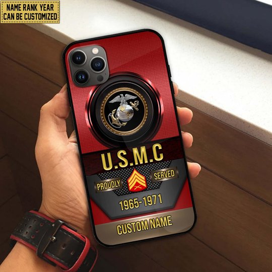 Premium Custom US Veteran Phone Case DPVC201010, Gifts For US Veterans, Gifts For Veterans Day, Father's Day.