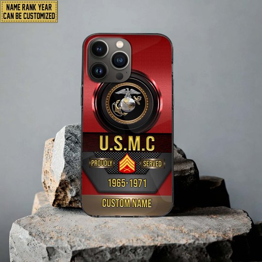 Premium Custom US Veteran Phone Case DPVC201010, Gifts For US Veterans, Gifts For Veterans Day, Father's Day.