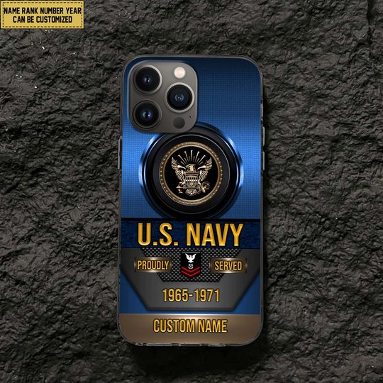 Premium Custom US Veteran Phone Case DPVC201010, Gifts For US Veterans, Gifts For Veterans Day, Father's Day.