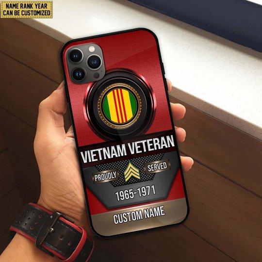 Premium Custom US Veteran Phone Case DPVC201010, Gifts For US Veterans, Gifts For Veterans Day, Father's Day.