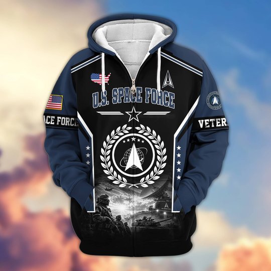 Premium US Veteran Zip Up Hoodie BTTN201021, Gifts For US Veterans, Gifts For Veterans Day.