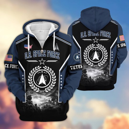 Premium US Veteran Zip Up Hoodie BTTN201021, Gifts For US Veterans, Gifts For Veterans Day.