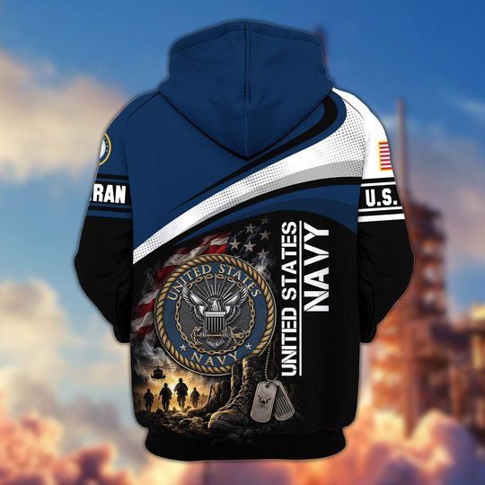 Premium US Veteran Zip Up Hoodie CPHN161011, Gifts For US Veterans, Gifts For Veterans Day.