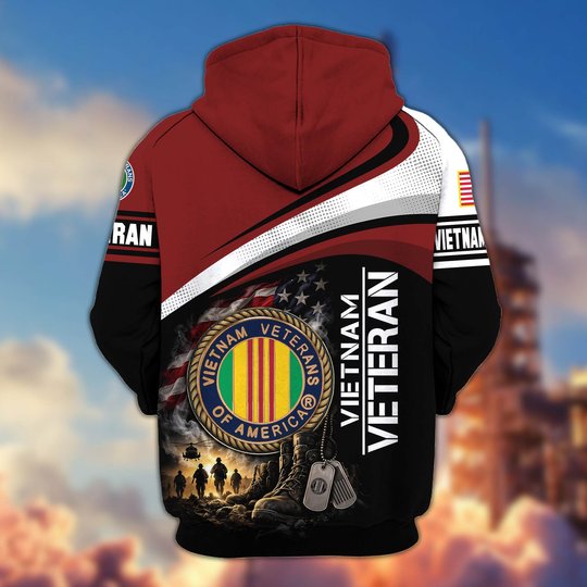 Premium US Veteran Zip Up Hoodie CPHN161011, Gifts For US Veterans, Gifts For Veterans Day.