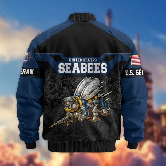 Premium US Veteran Bomber Jacket DPVC211001, Waterproof Windbreaker Coat, US Veteran Gift, Veterans Day Gift.