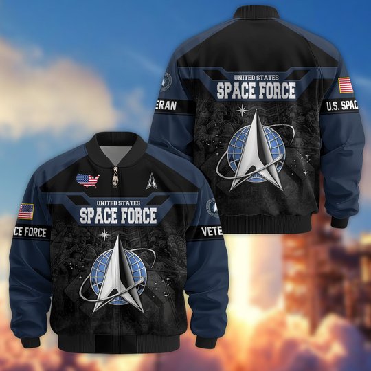 Premium US Veteran Bomber Jacket DPVC211001, Waterproof Windbreaker Coat, US Veteran Gift, Veterans Day Gift.