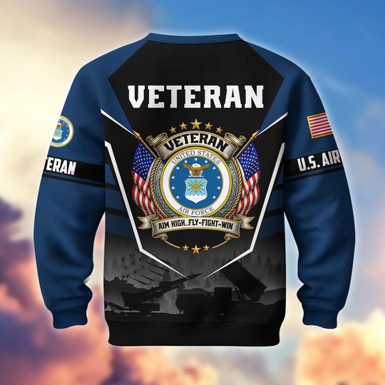 Premium US Veterans Sweatshirt ATTN130126, Gifts For US Veterans, Gifts On Father's Day, Veterans Day.