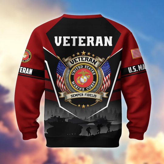 Premium US Veterans Sweatshirt ATTN130126, Gifts For US Veterans, Gifts On Father's Day, Veterans Day.