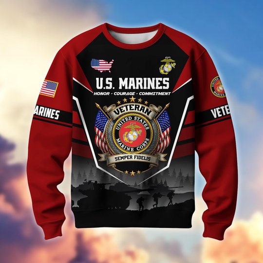 Premium US Veterans Sweatshirt ATTN130126, Gifts For US Veterans, Gifts On Father's Day, Veterans Day.